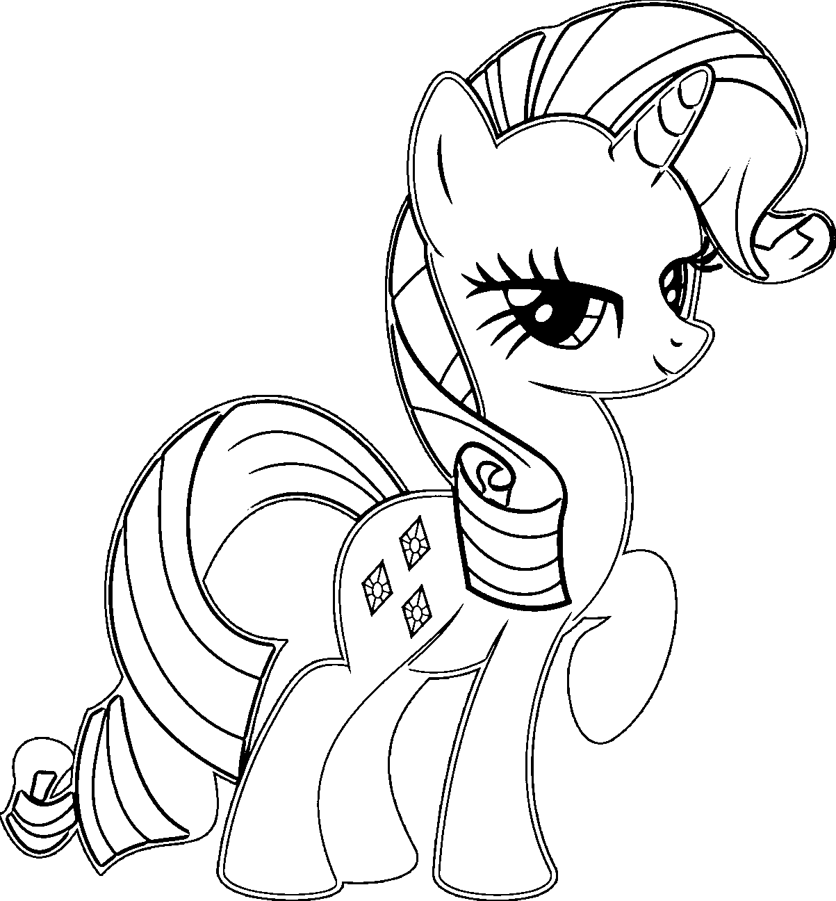 Rarity coloring pages