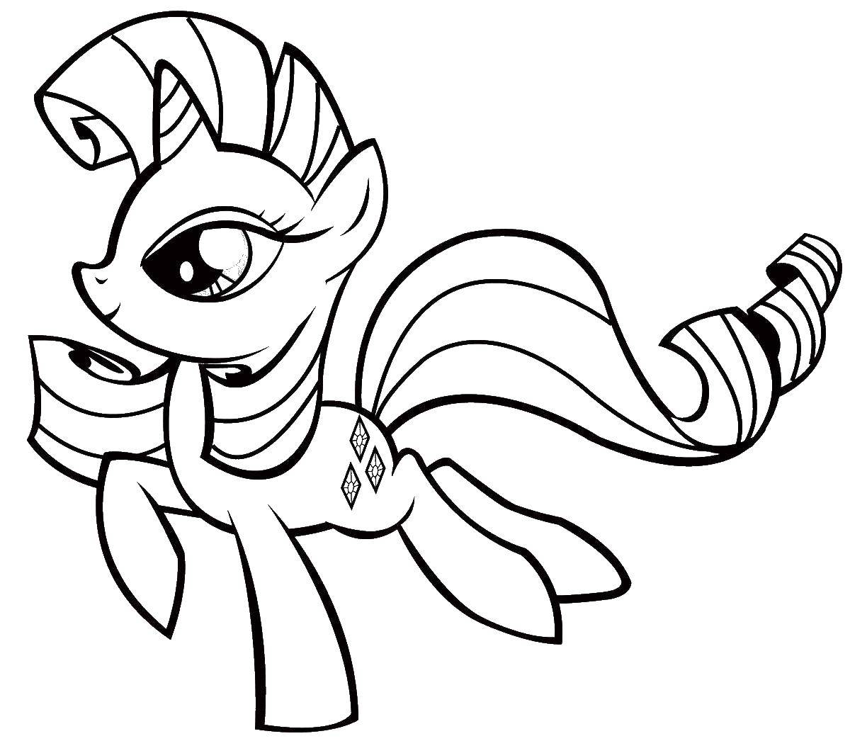 Online coloring pages rarity coloring rarity pony my little pony
