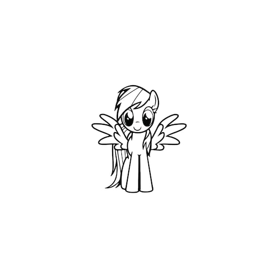 Pony vector mlp clipart silhouette cricut dxf ai svg eps
