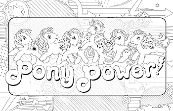 My little pony retro coloring book editors of studio fun international books