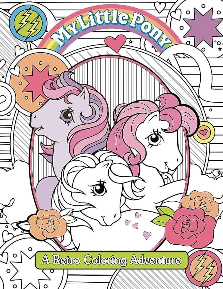 My little pony retro coloring book editors of studio fun international books