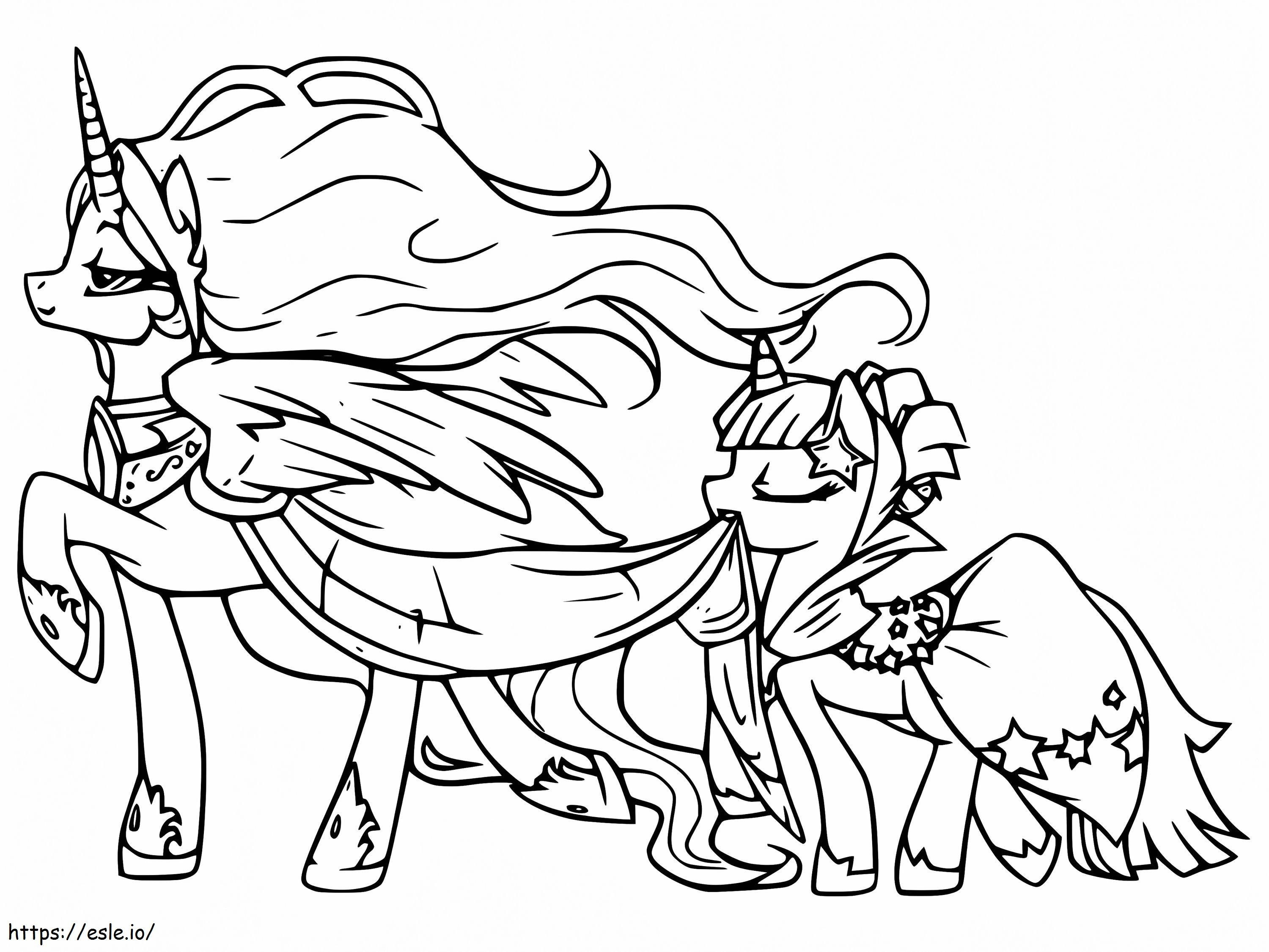 Amazing my little pony coloring page