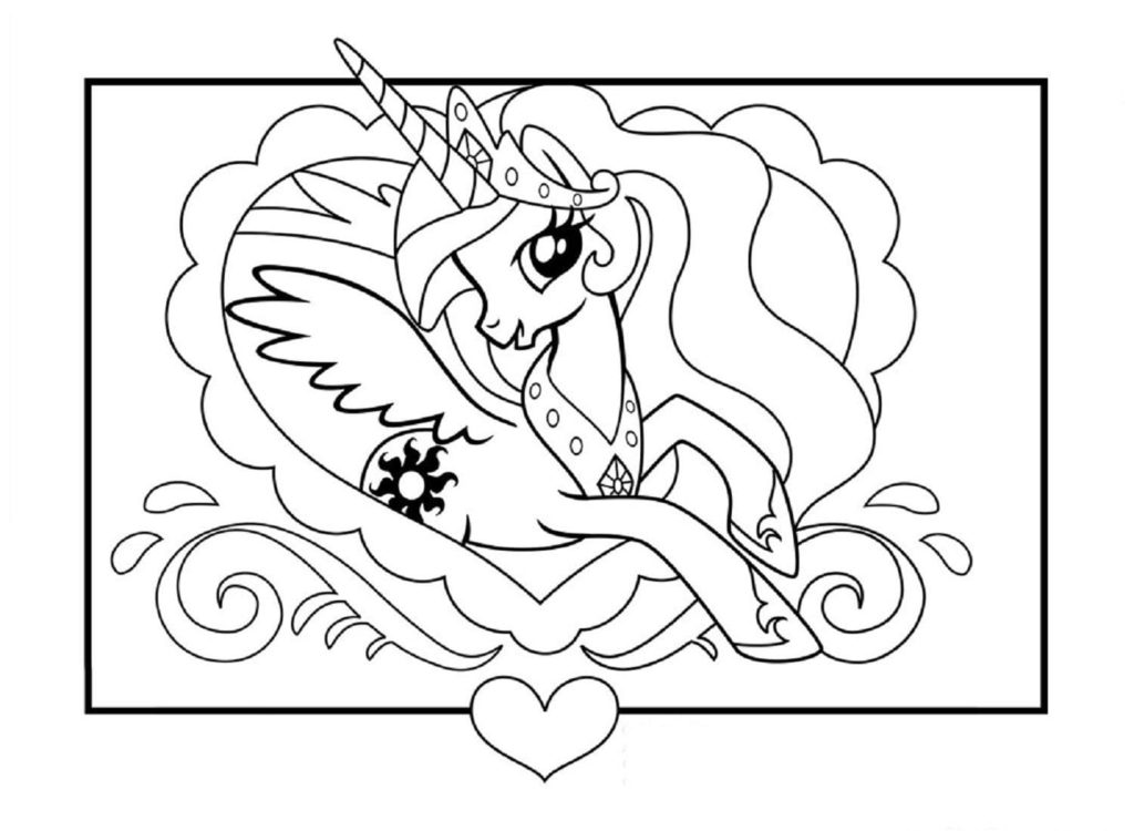 My little pony coloring pages free coloring pages