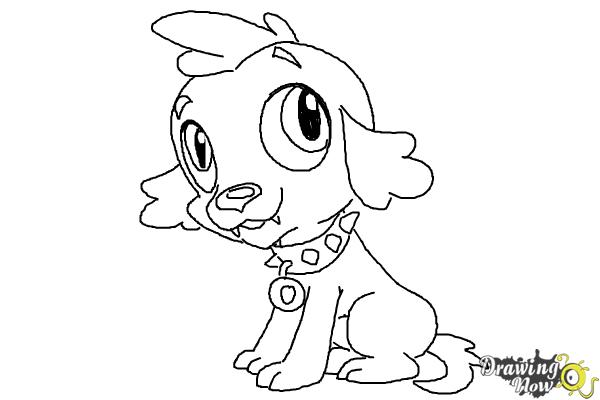 How to draw spike the marvel dog from equestria girls