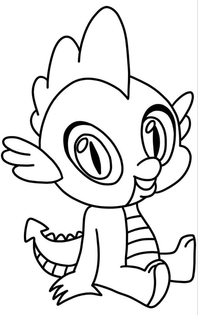 Spike the dragon mlp coloring pages dragon coloring page star coloring pages coloring pages