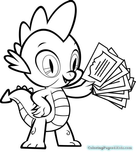 Dragon with spikes louring pages