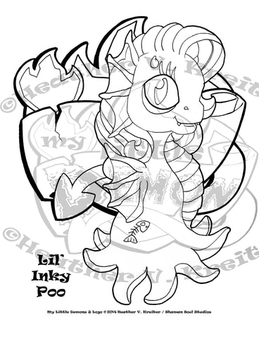 Coloring book pages â my little demon