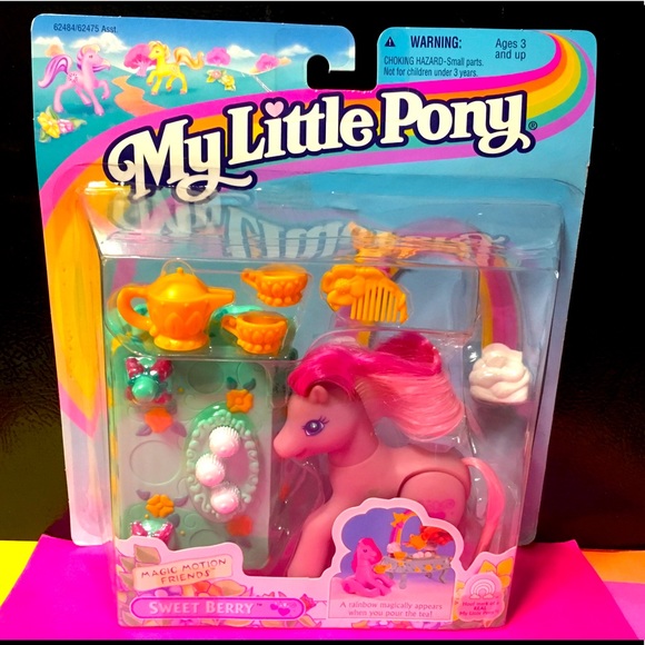 My little pony toys my little pony g nwt vtg magic motions sweet berry wrainbow accessories