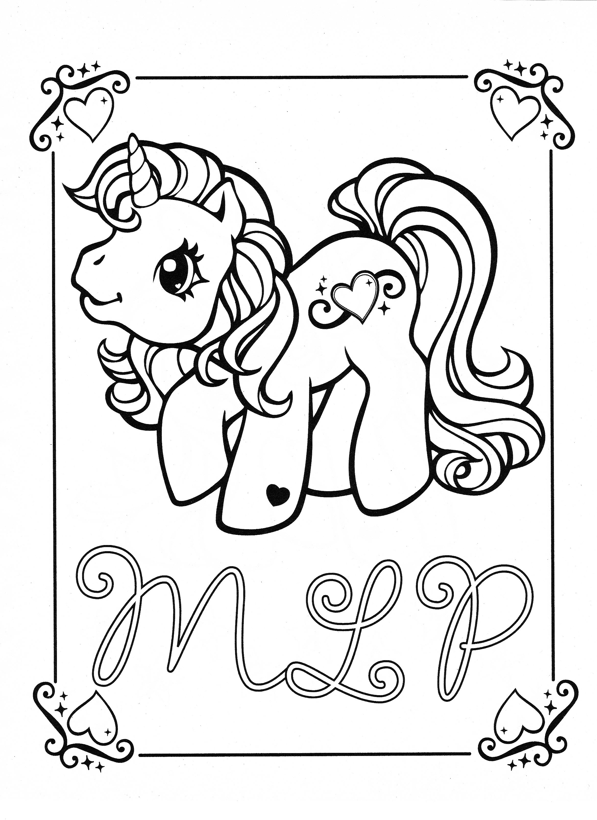 My little pony coloring page mlp