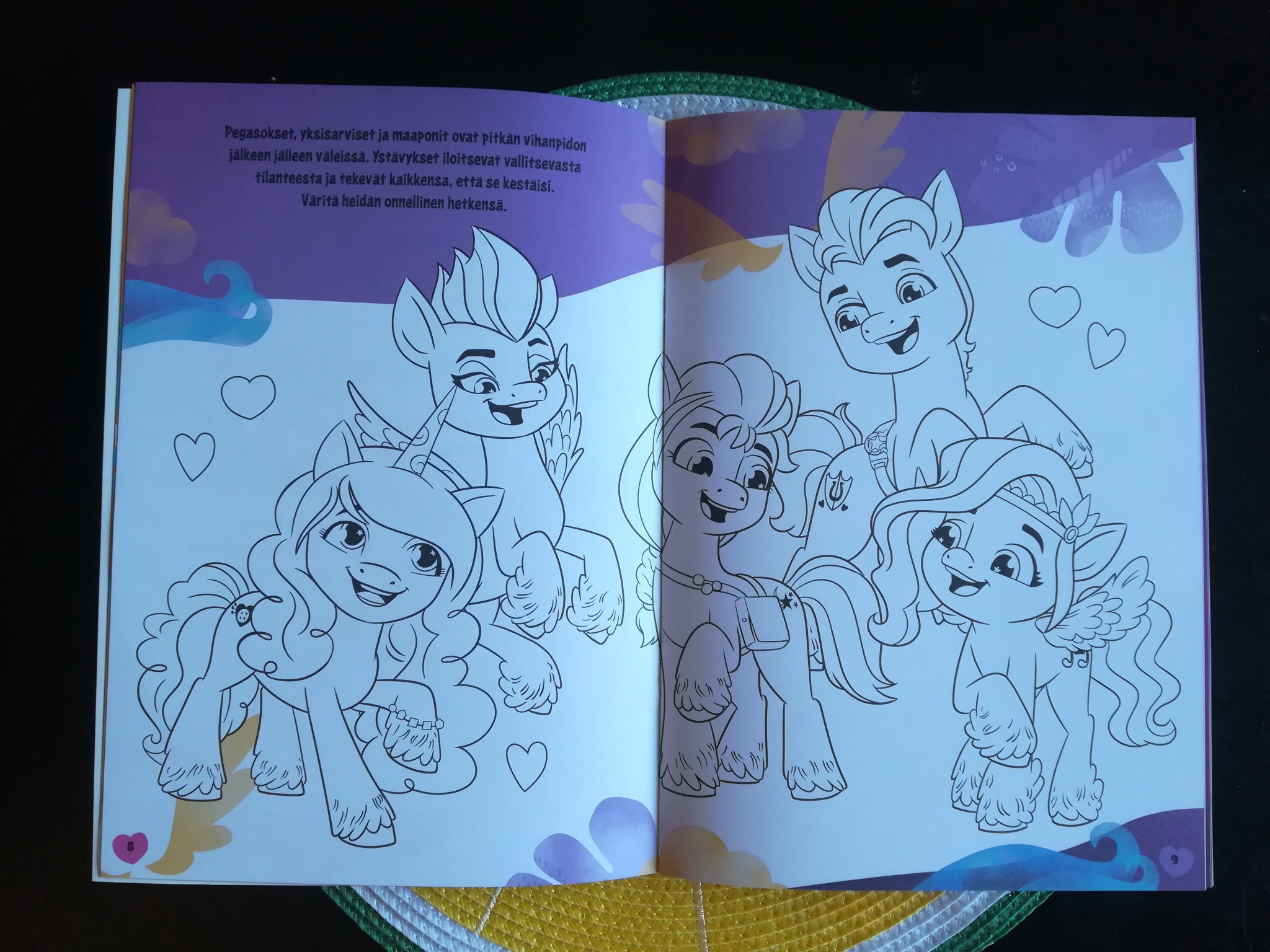 Sweetberry on x went and bought myself the my little pony activity book thingy i saw in prisma yesterday this book is in finnish and cover translates to âstickers and fun activitiesâ