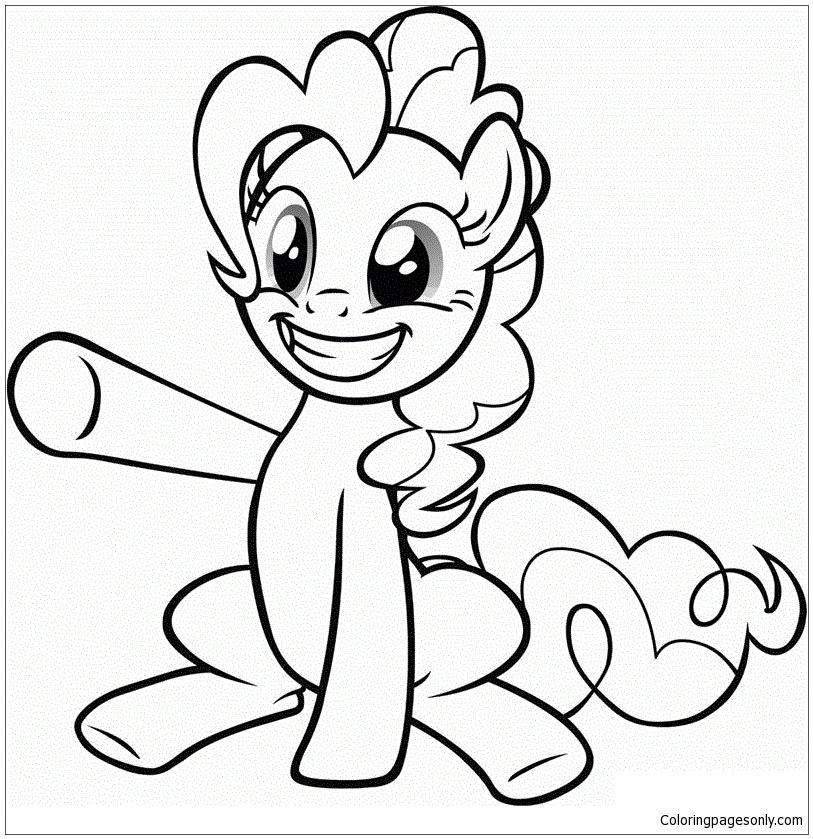 Fascinating my little pony coloring page