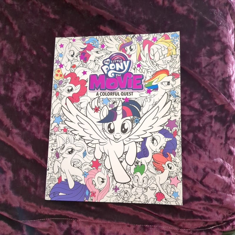 My little pony the movie coloring book by robin hoffman paperback