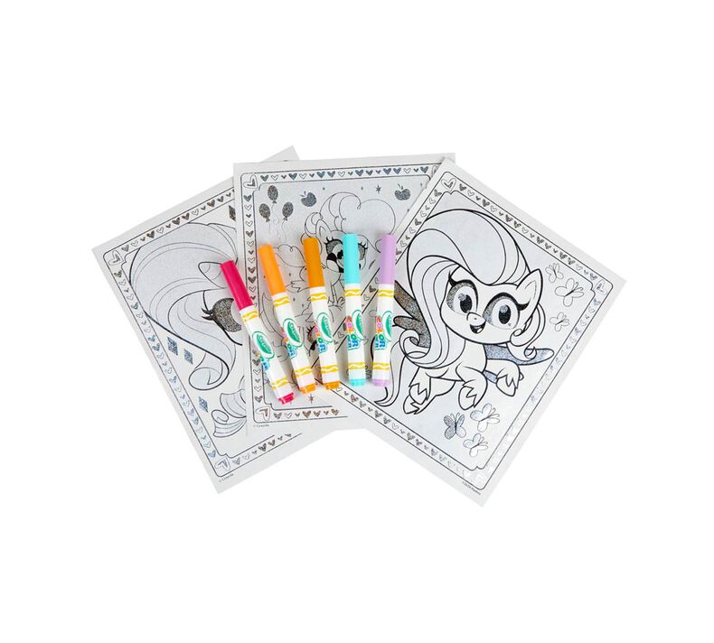 Color wonder mess free my little pony glitter set