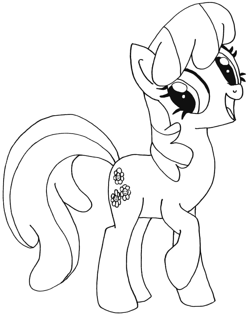 My little pony cheerilee coloring page