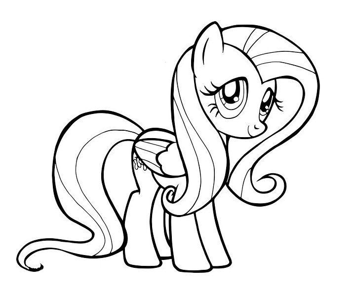 Image of little pony to print and color