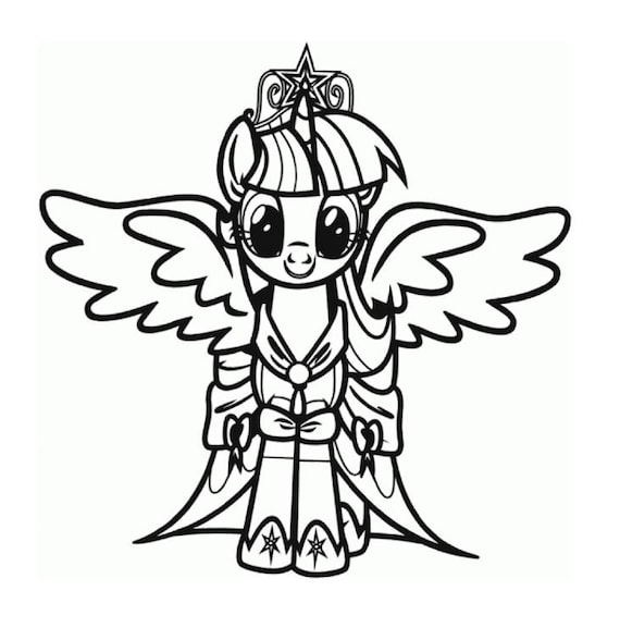 My little pony coloring book bonus princess coloring pages