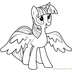 Twilight sparkle coloring pages for kids