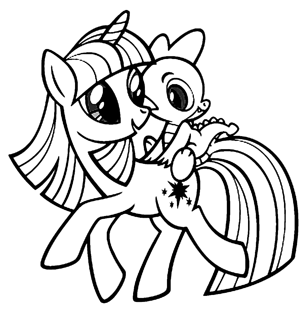 Twilight sparkle coloring pages printable for free download