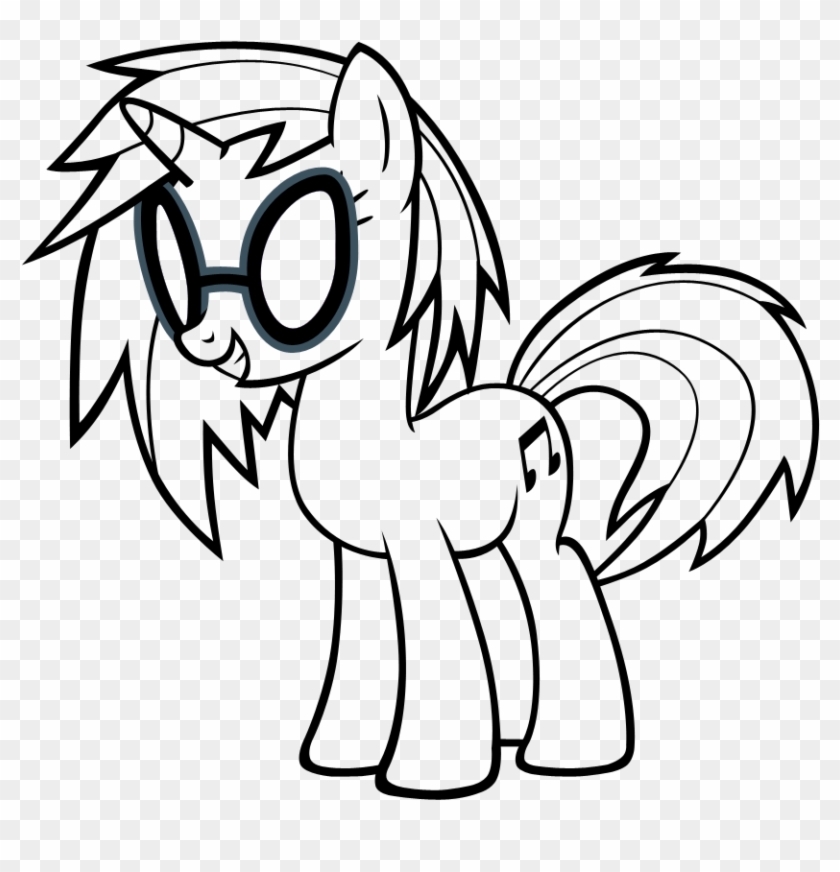 Vinyl scratch lineart by ikillyou vinyl scratch