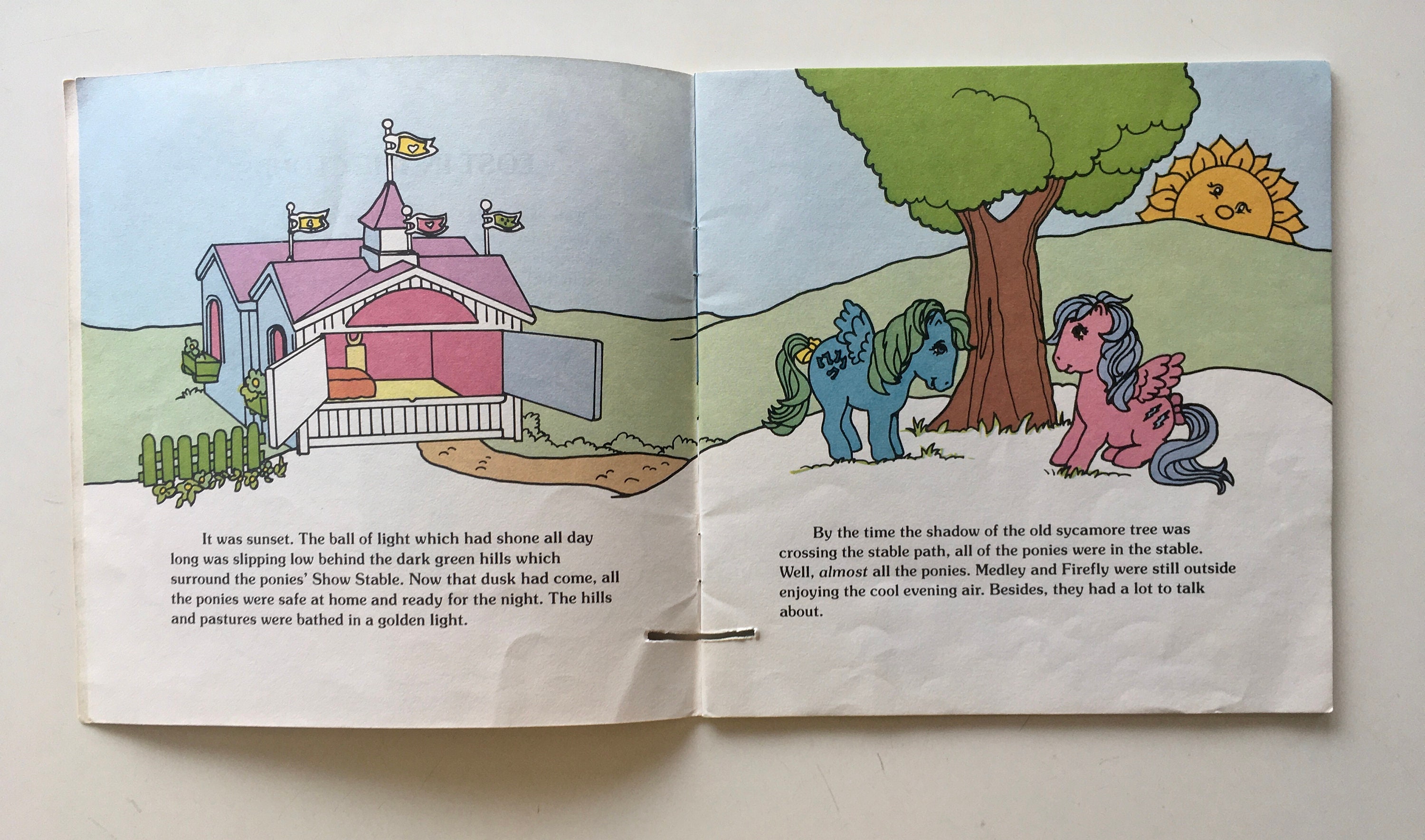 My little pony lost in the clouds vinyl record page book kid stuff records dbr original pressing