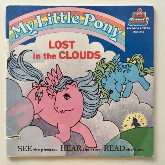 My little pony lost in the clouds vinyl record page book kid stuff records dbr original pressing