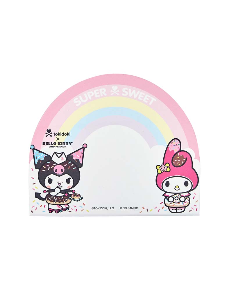 X hello kty and friends my melody kuromi sticky notes