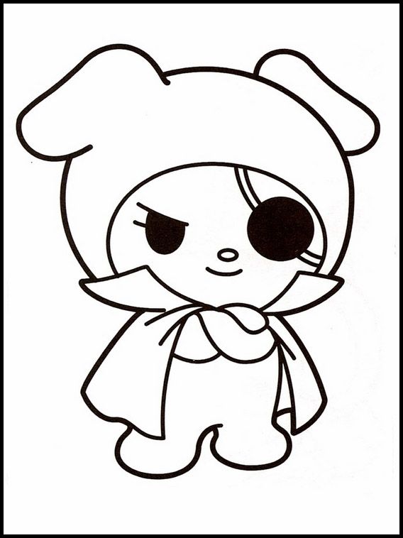 Pin en onegai my melody dibujos para dibujar