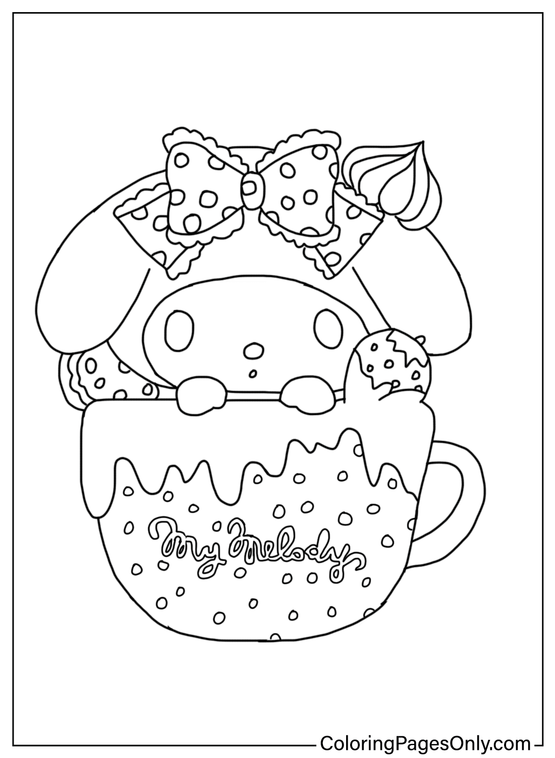 My melody coloring pages