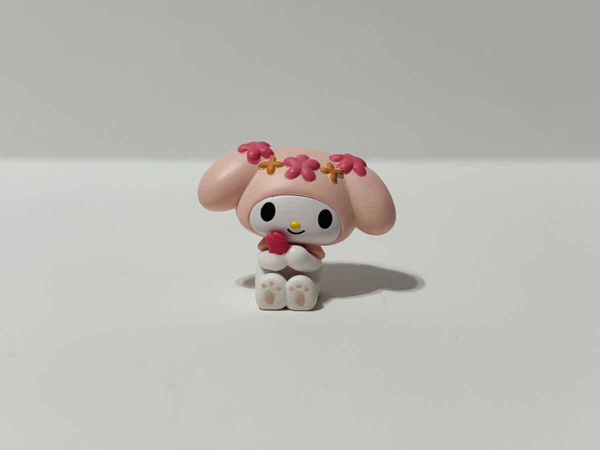 My melody kuromi my favorite color figurine my melody sakura pink