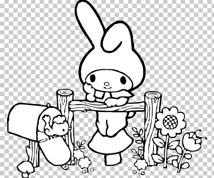 My melody coloring book drawing hello kitty character png clipart adventures of hello kitty friends angle