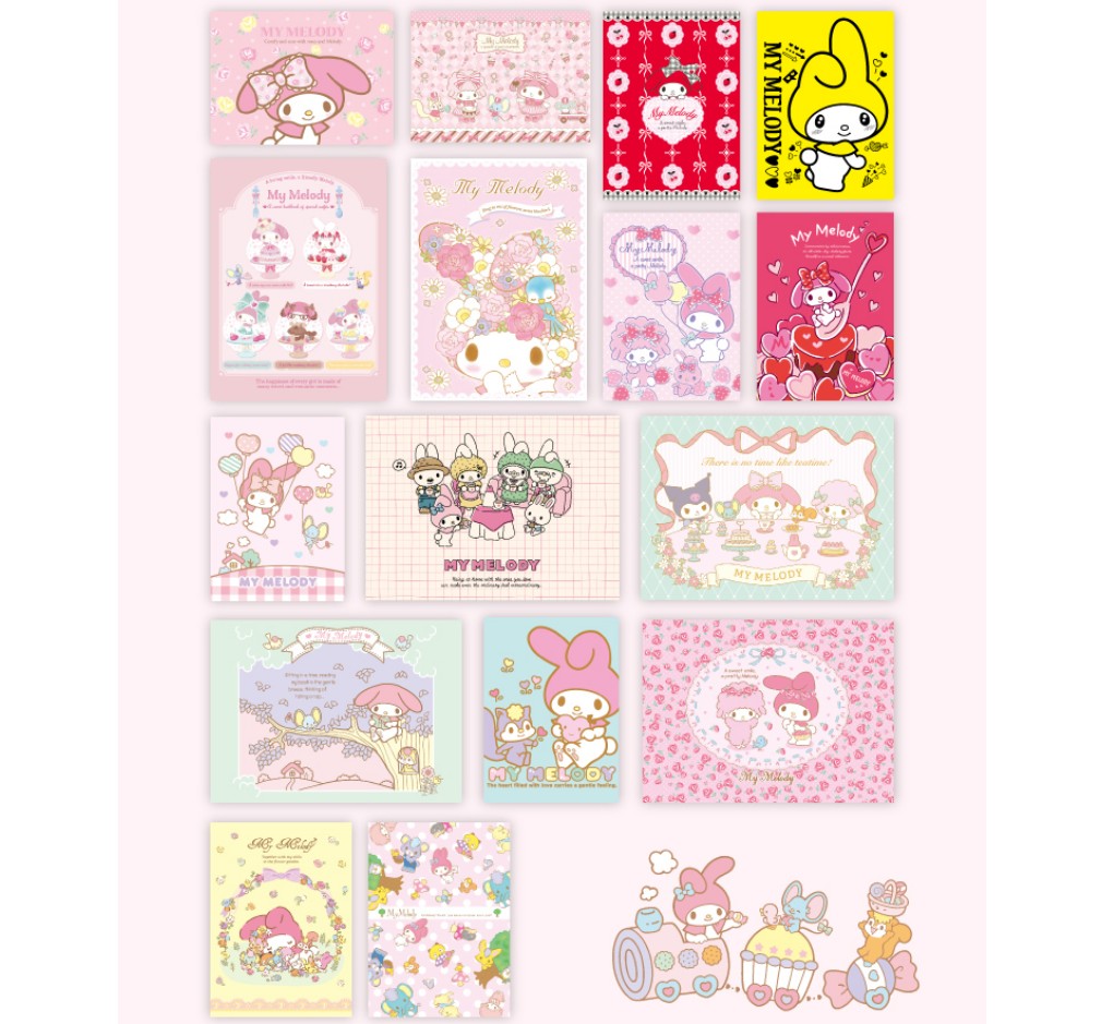 My melody post card coloring book â