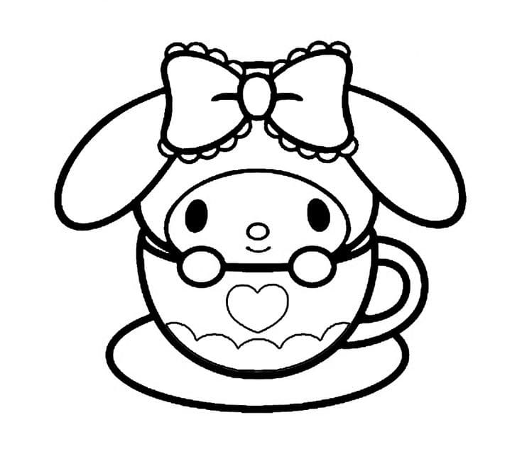 My melody coloring pages