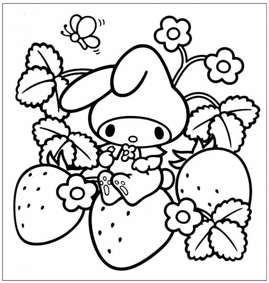 My melody coloring pages