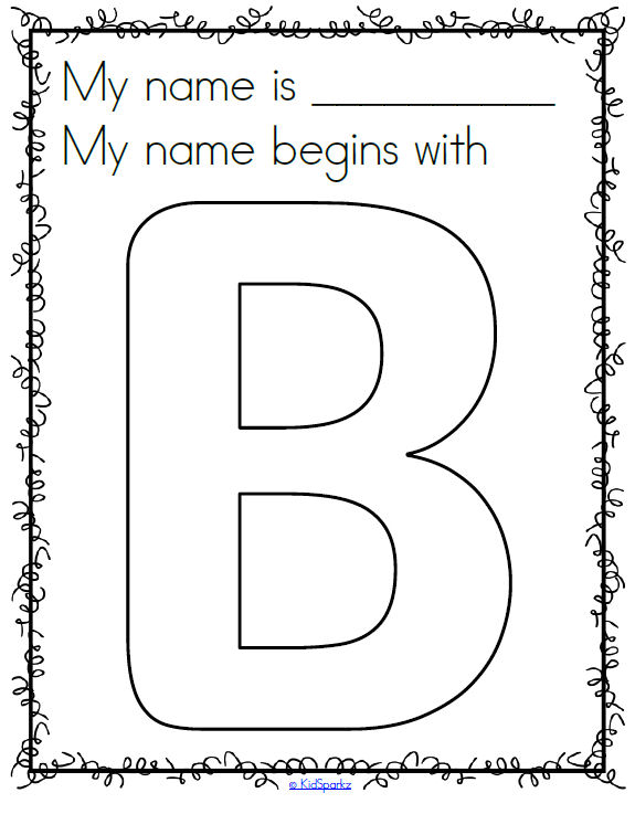 Alphabet name posters