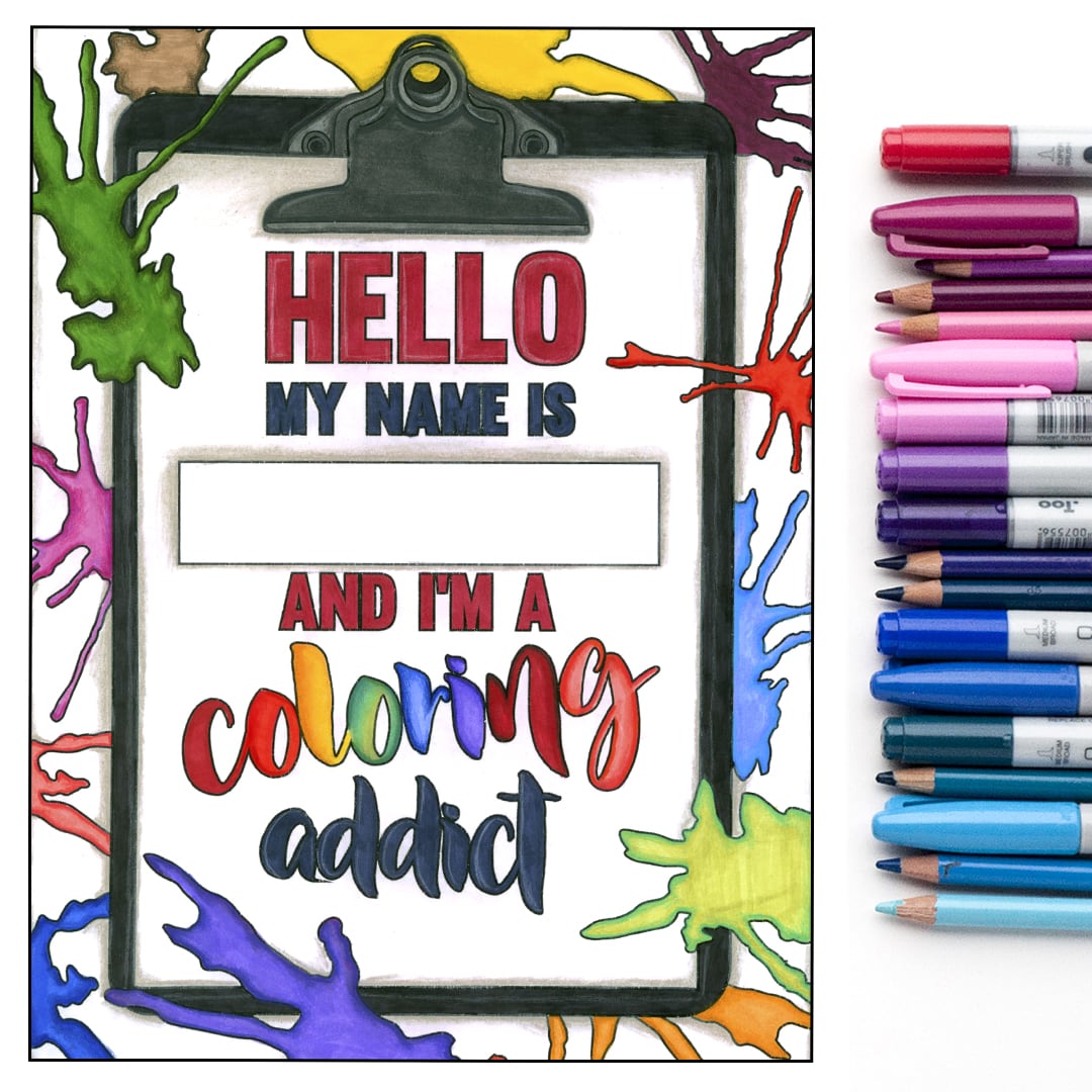 Confessions of a coloring addict