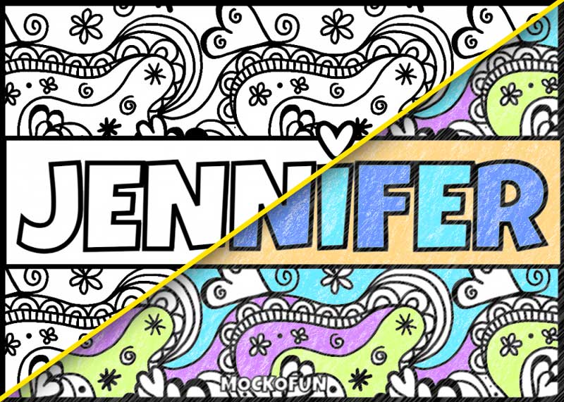 Free personalized name coloring pages