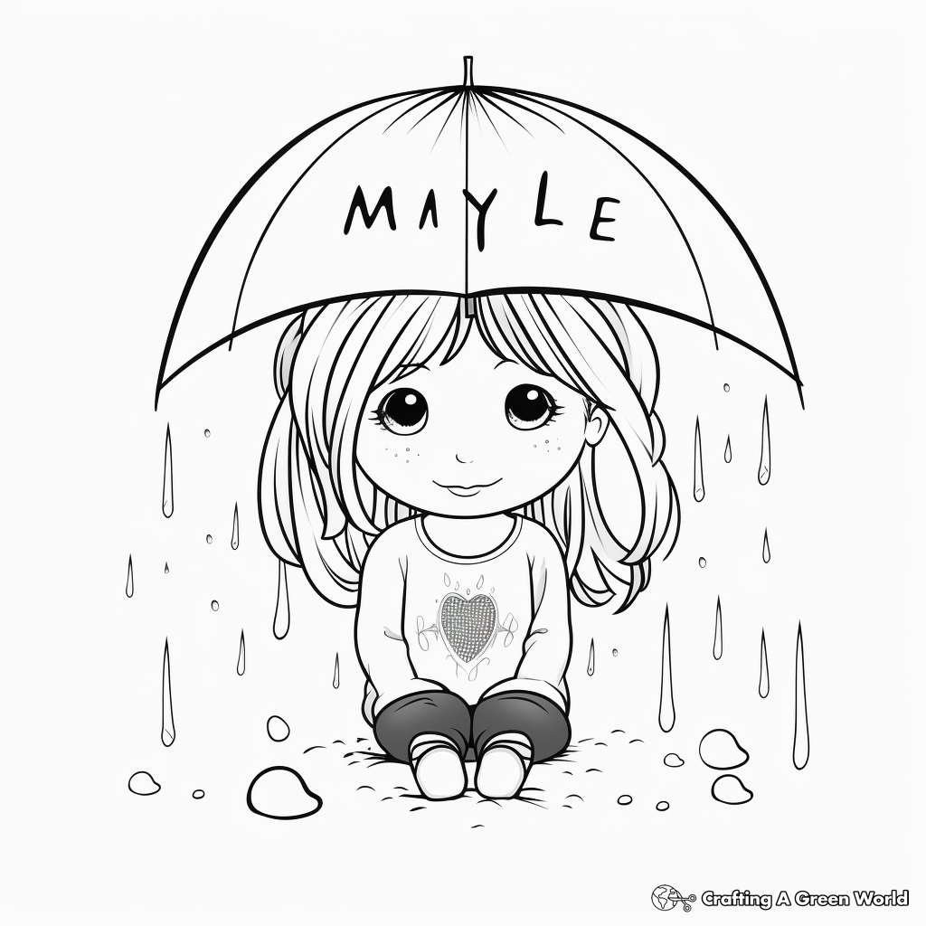 Raindrop coloring pages