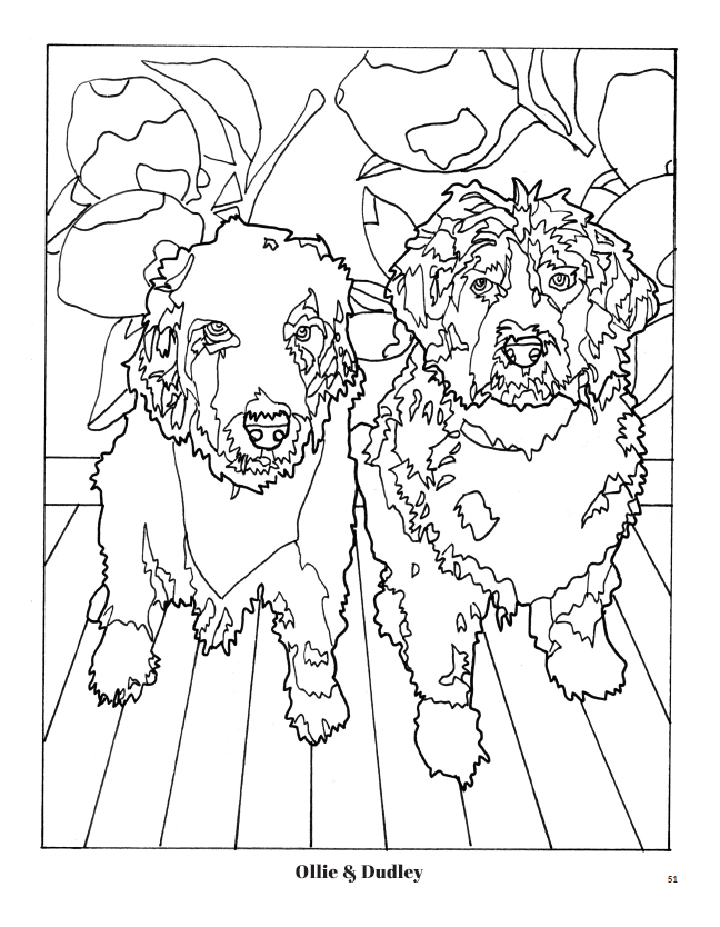 Puppy portraits coloring book â alexs lemonade stand foundation