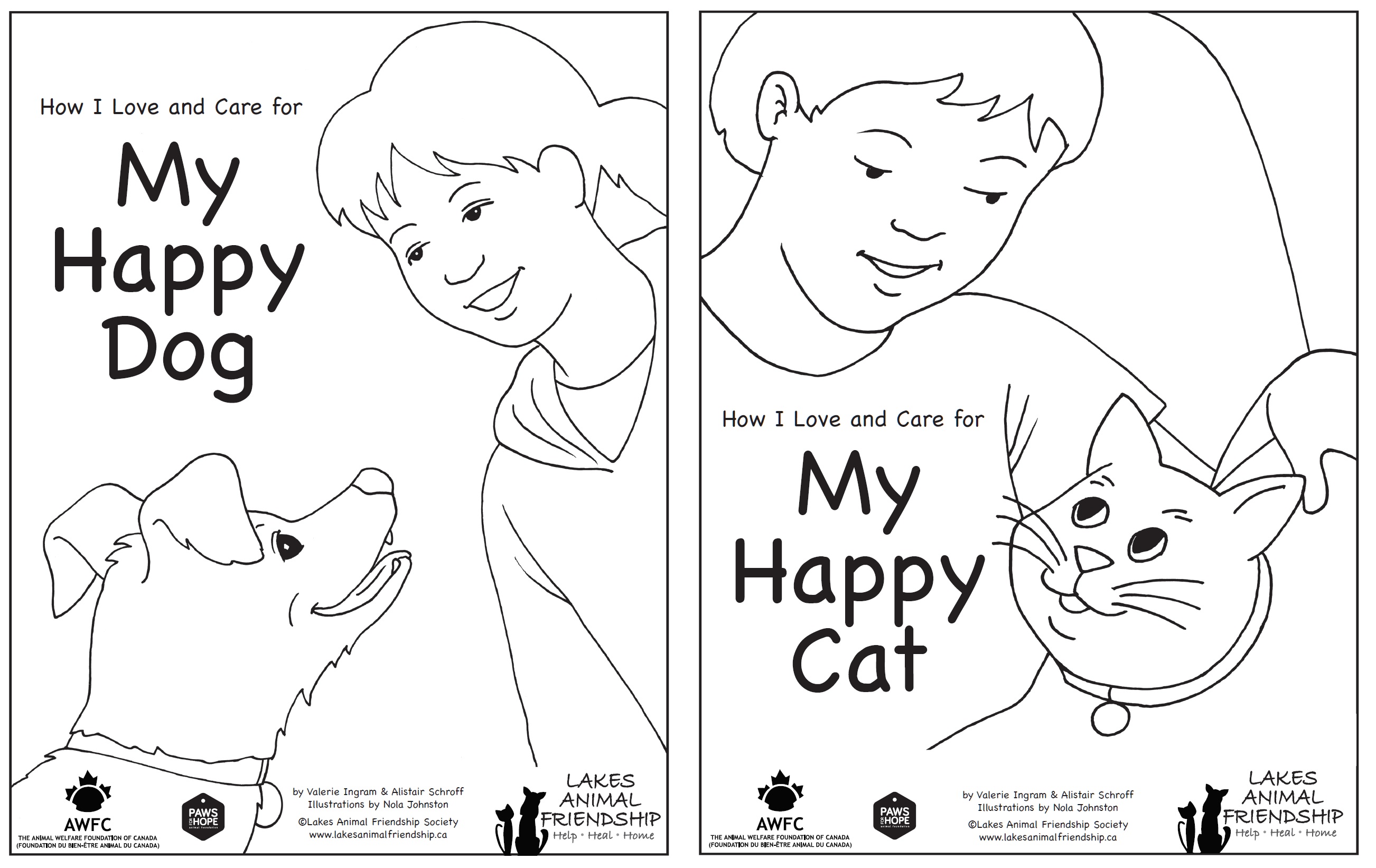 Colouring book how i love and re for my happy dog happy t in â lakes animal friendship society