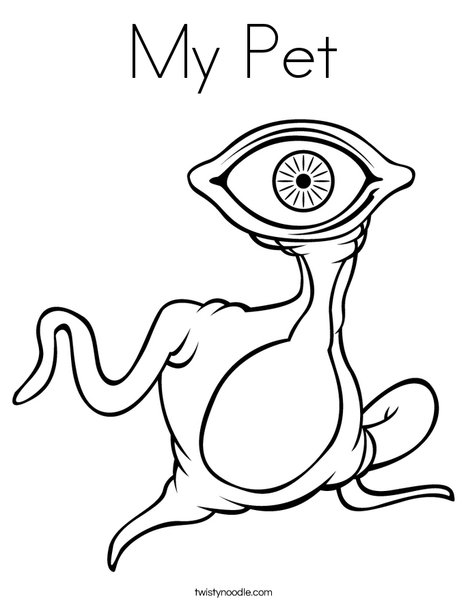 My pet coloring page
