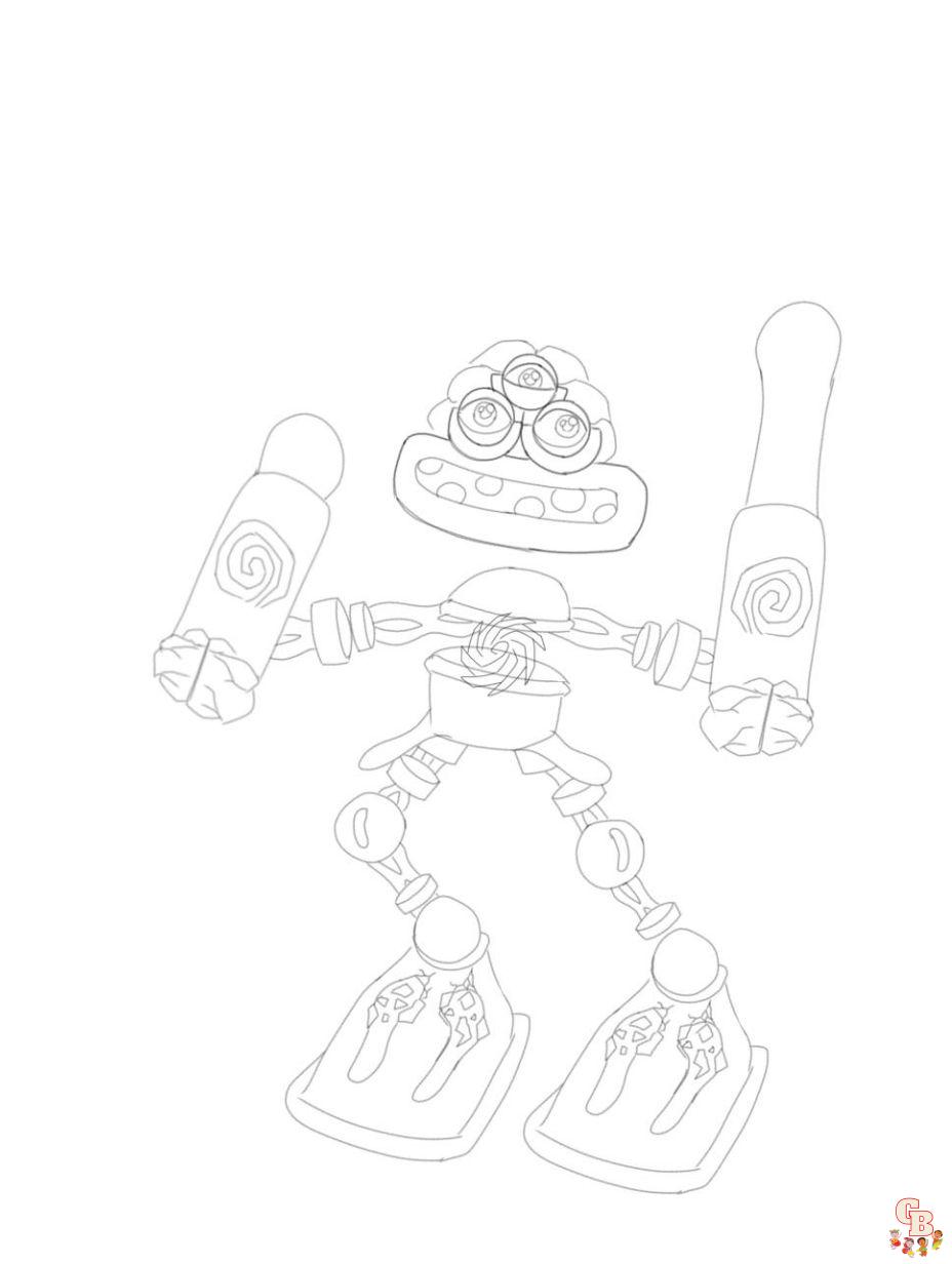Explore the world of wubbox with engaging coloring pages
