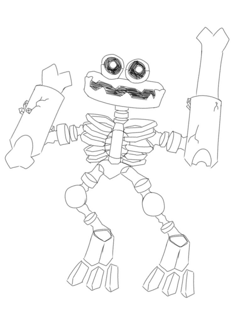 Working on a concept of bone island epic wubbox rmysingingmonsters