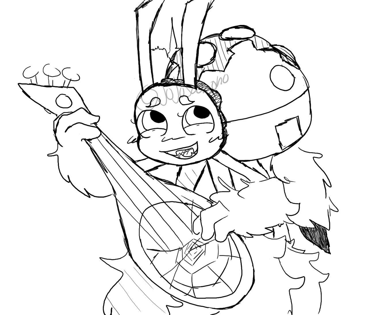 Arackulele doodle my singing monsters by stackofthwoks on