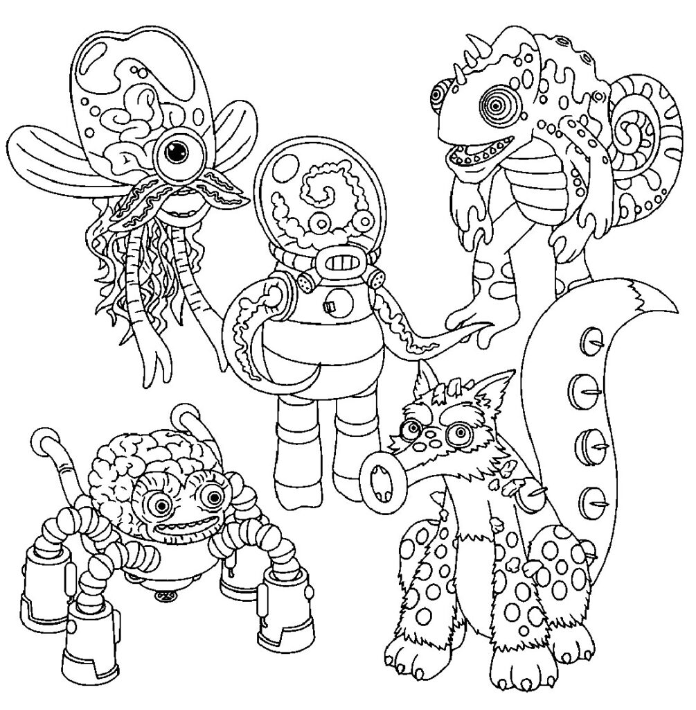 Coloring pages my singing monsters â coloring pages