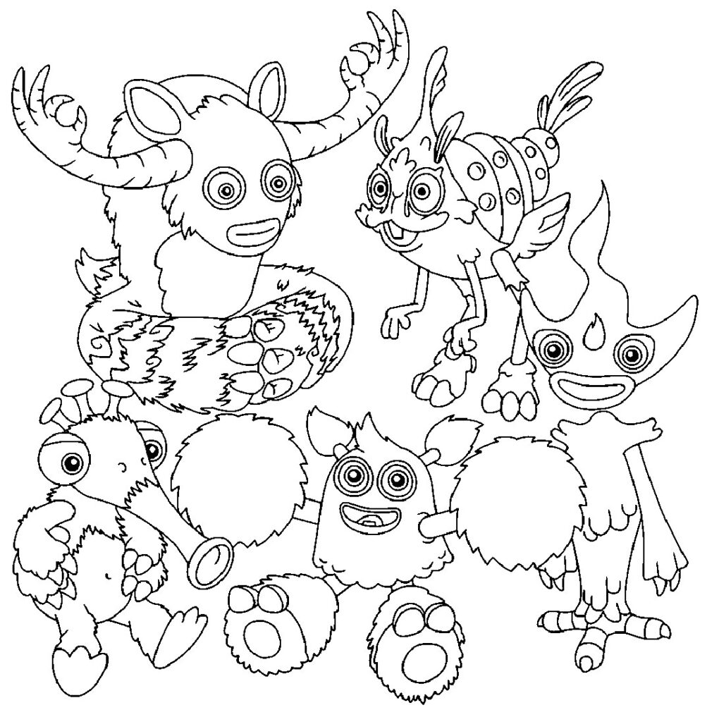 Coloring pages my singing monsters â coloring pages