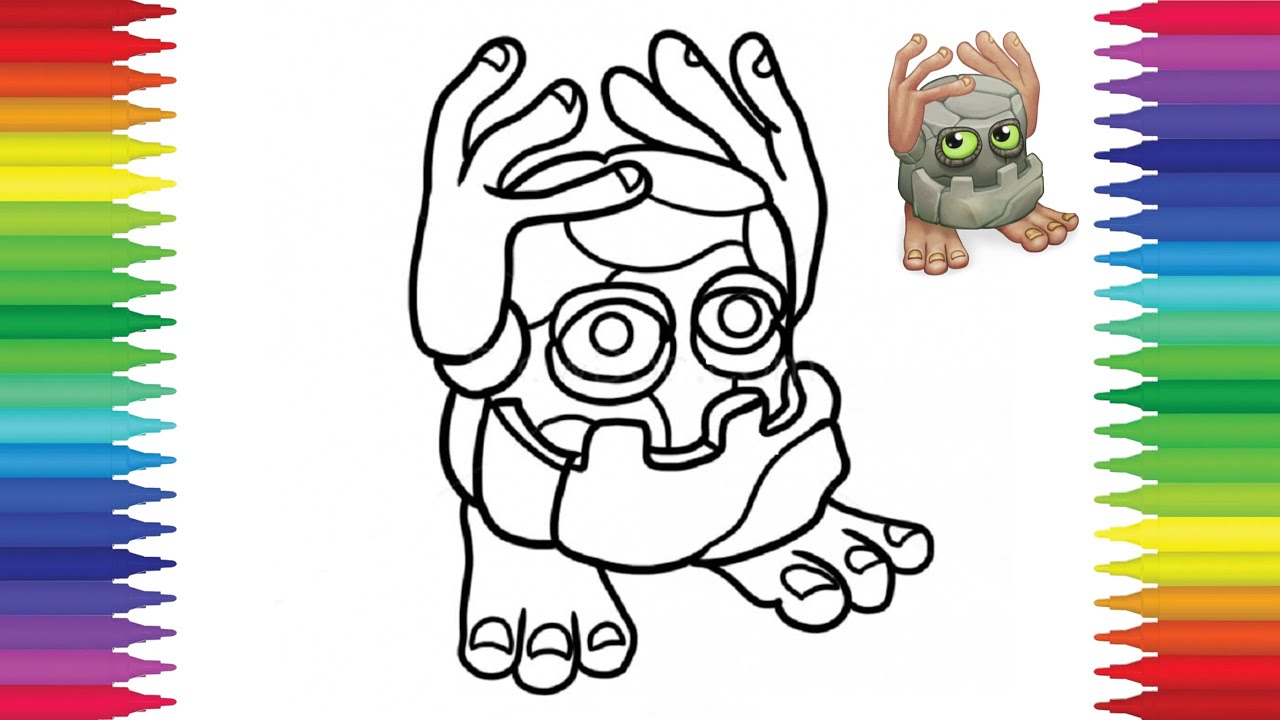 Noggin my singing monsters coloring page