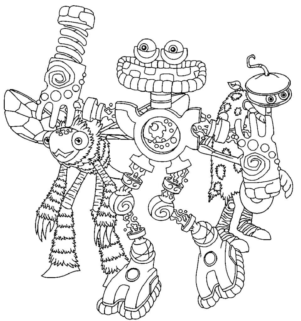 My singing monsters coloring pages