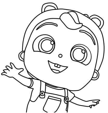 Little angel nursery rhymes for kids coloring page