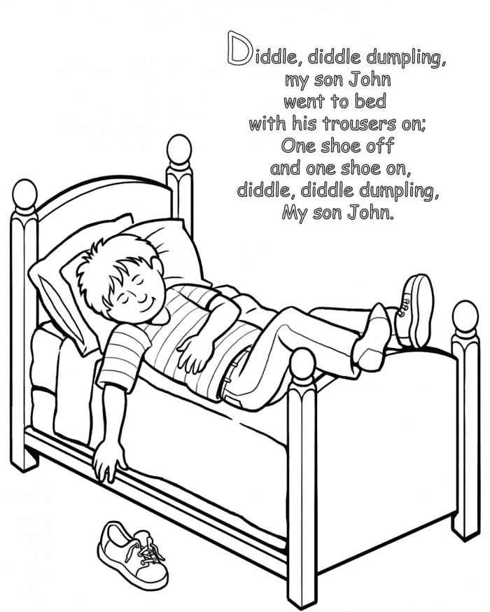 Nursery rhymes coloring pages printable for free download