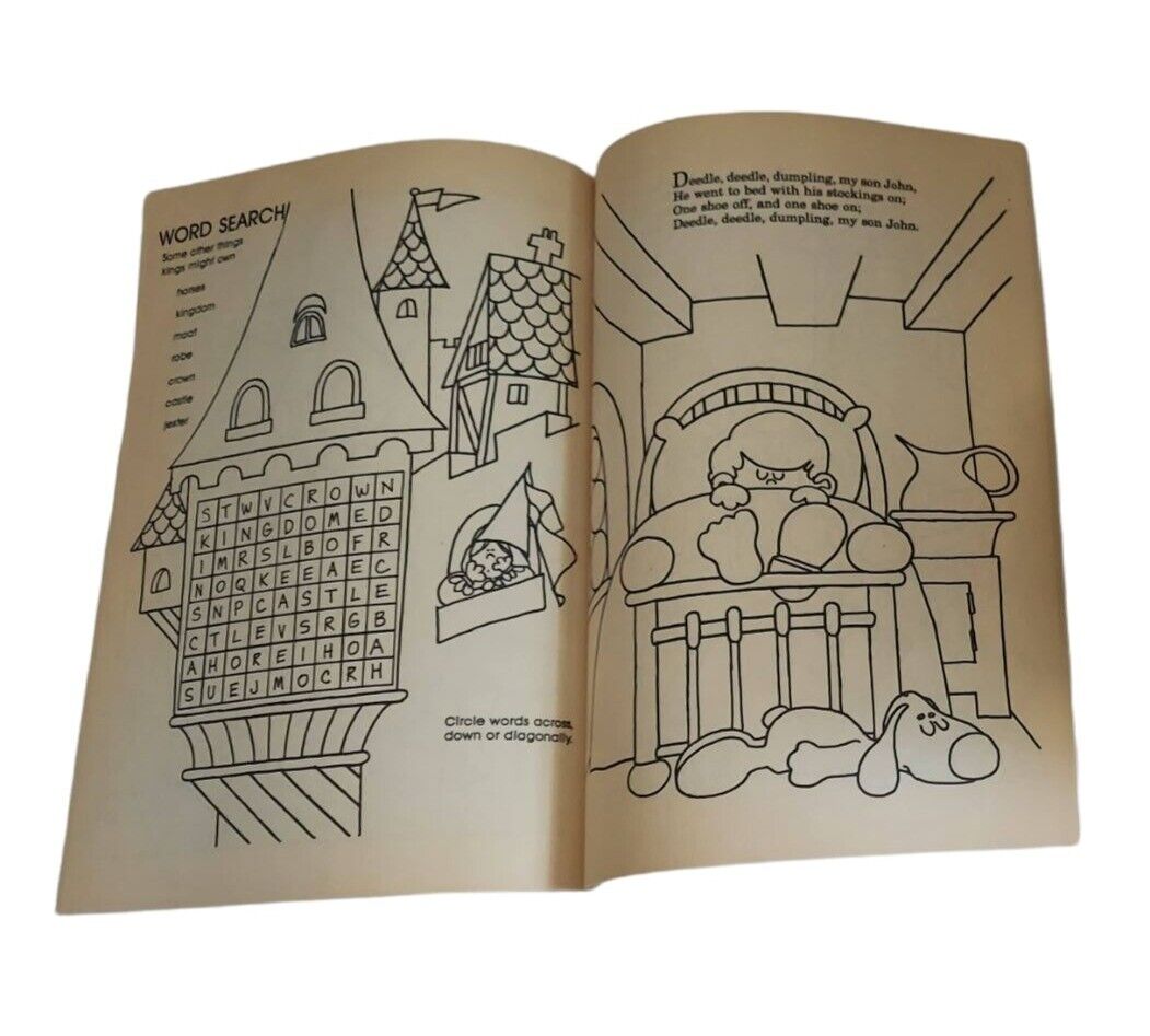 Golden the fun mother goose nursery rhyme coloring activity book